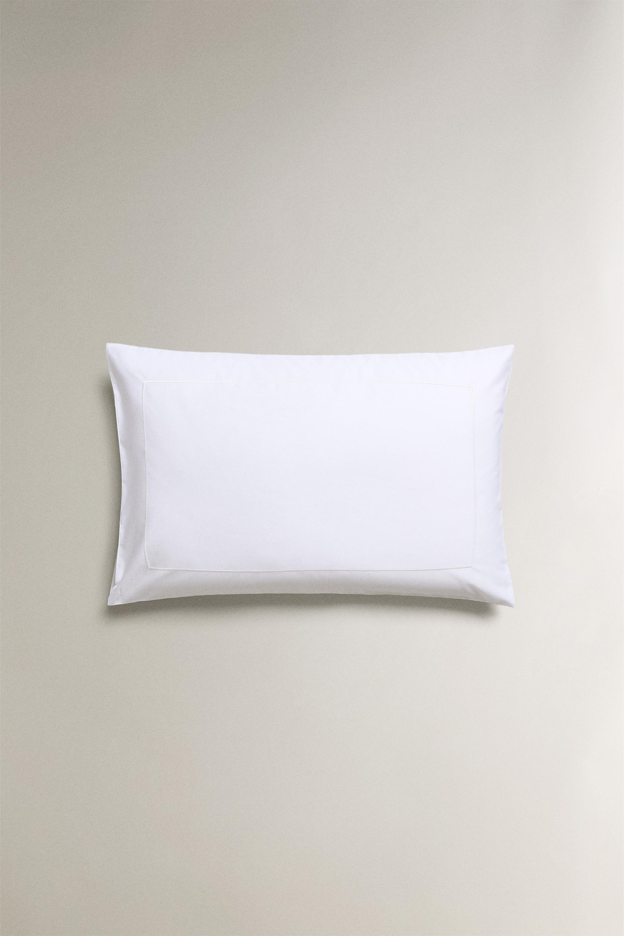 SCALLOPED EDGE COTTON PERCALE PILLOWCASE (800 THREAD COUNT)